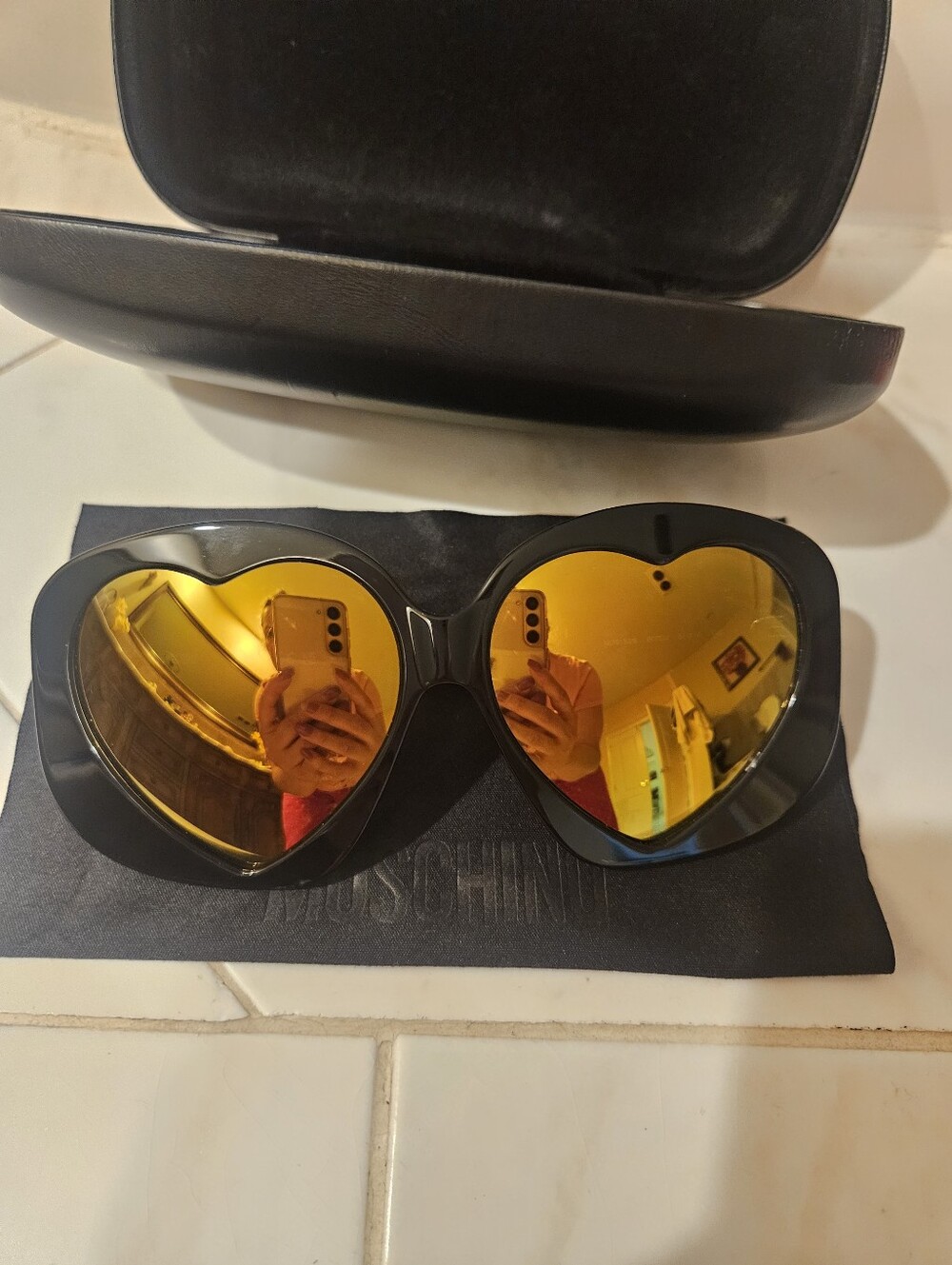 Moschino "Heart" Sunglasses. New